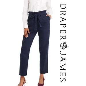 Draper James Paper Bag  Navy Pants